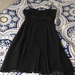 Democracy Black Chiffon Cocktail Dress - 8
